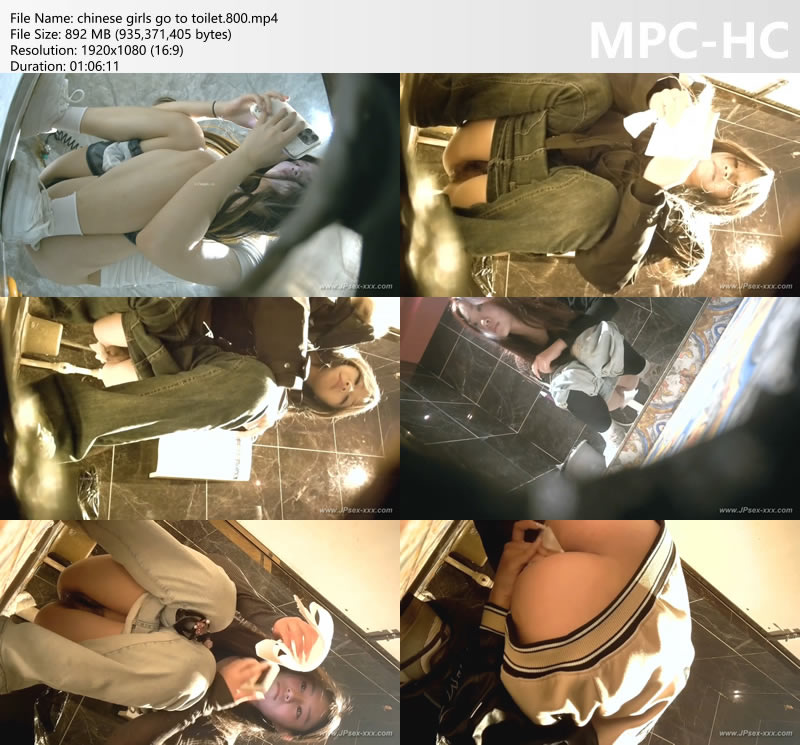 chinese girls go to toilet.800